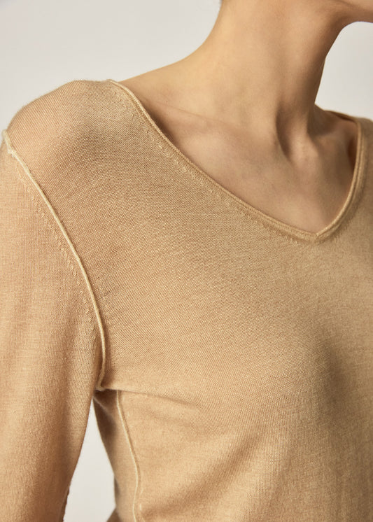 Lucia Spray Knit Beige