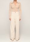 Eleanor Half Placket Top Wheat