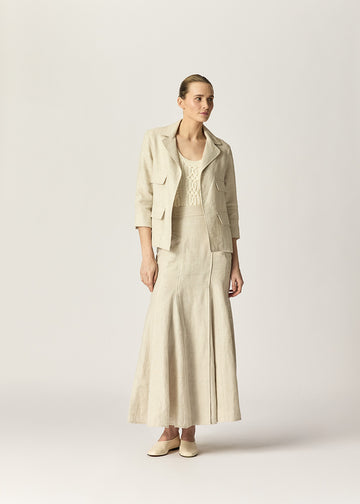 Samson Jacket Jute Herringbone