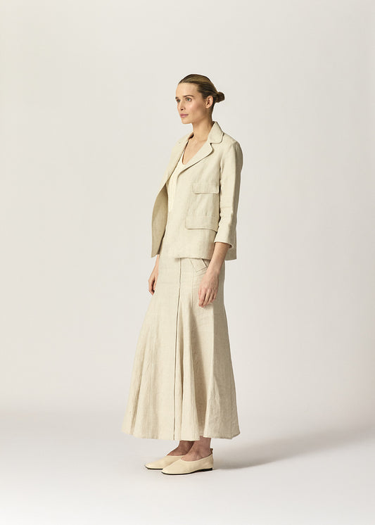 Samson Jacket Jute Herringbone