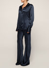 Tori Silk Shirt Navy