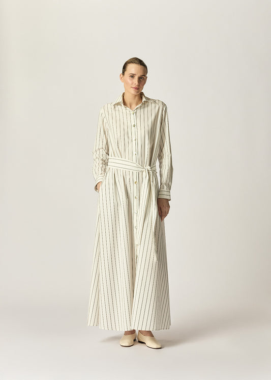 Sirena Dress Ivory Stripe