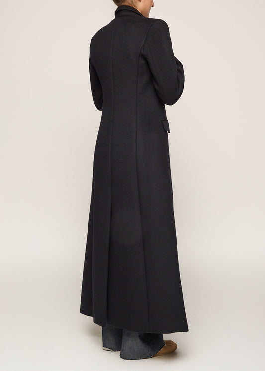 Venetian Maxi Coat Navy Wool