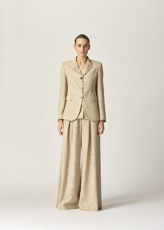 Viktor Blazer Caramel Houndstooth