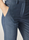 Viktoriya Suit Pant Indigo Herringbone
