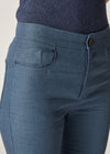 Vivian Pant Blue Houndstooth