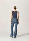 Vivian Pant Blue Houndstooth