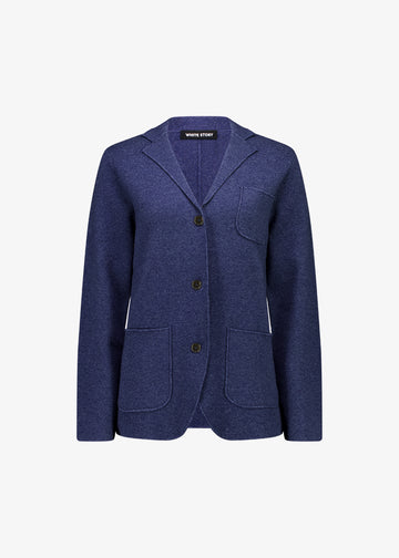 Elsa Knit Blazer Denim Marle