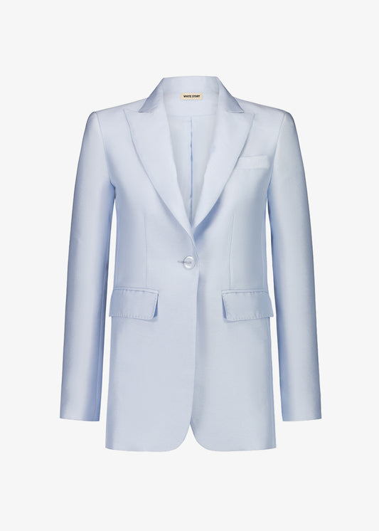 James Blazer Powder Blue Zibeline