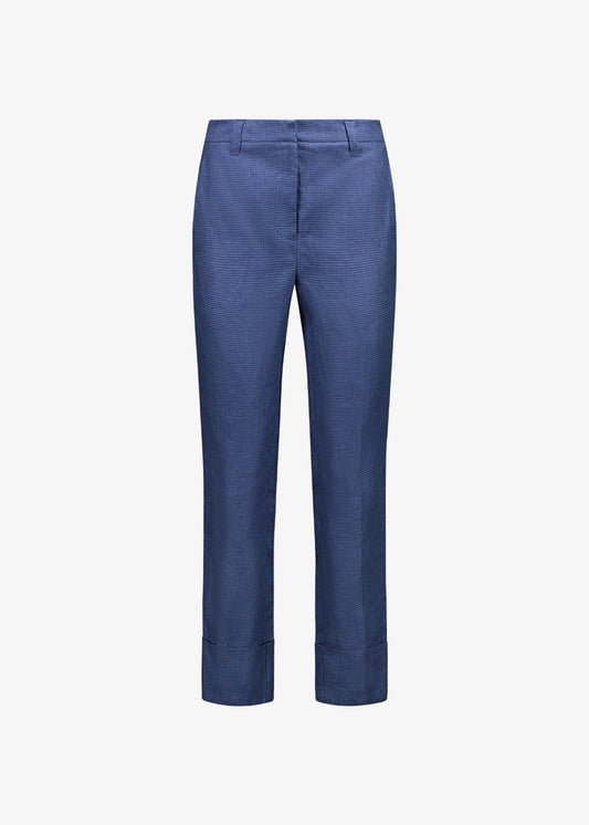 Viktoriya Suit Pant Blue Houndstooth