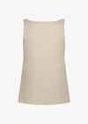 Amelia Scoop Tank Beige