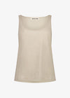 Amelia Scoop Tank Beige