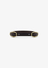 Lucinda Double Buckle Belt Chocolate