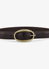 Lucinda Double Buckle Belt Chocolate