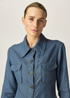 Cairo Dress Blue Houndstooth