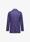 Harriet Blazer Navy Beige Stripe