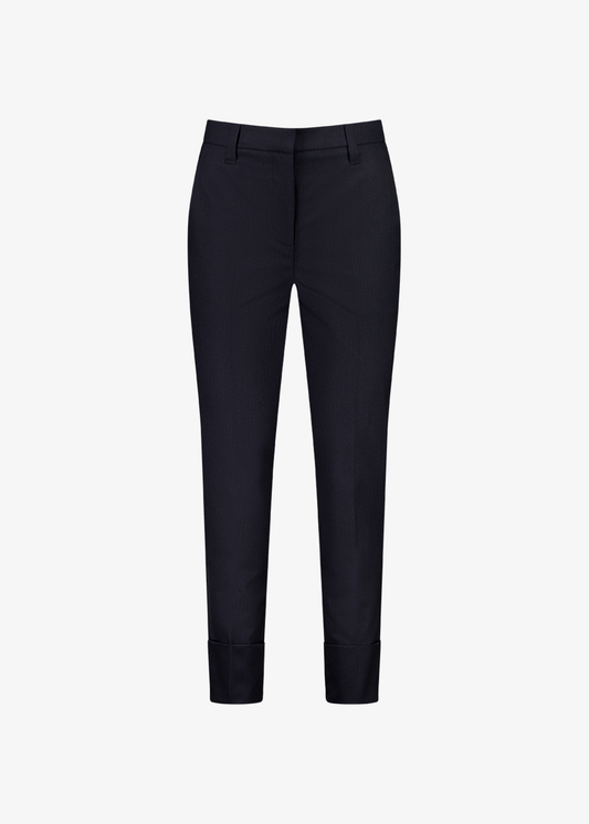 Viktoriya Suit Pant Navy Pinstripe