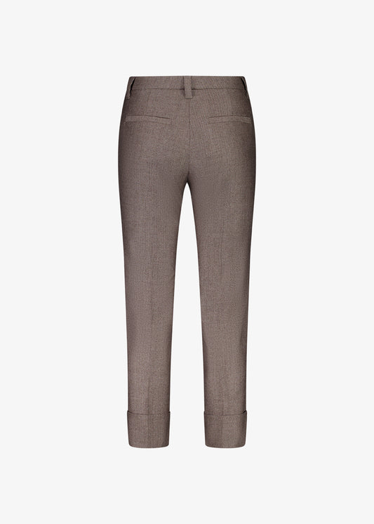 Viktoriya Suit Pant Cocoa Herringbone