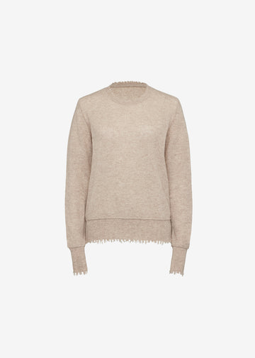 St. Moritz Crew Sweater Oat Marle