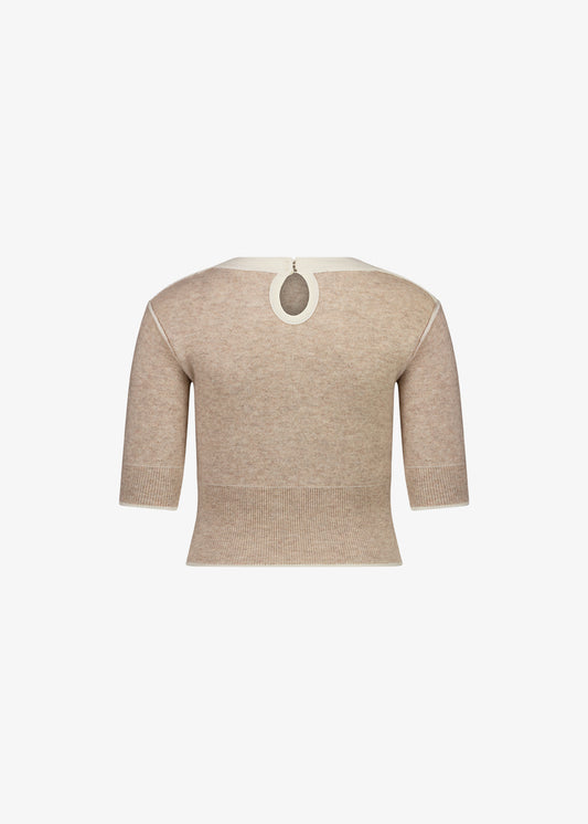 Daphne Knit Ivory & Beige