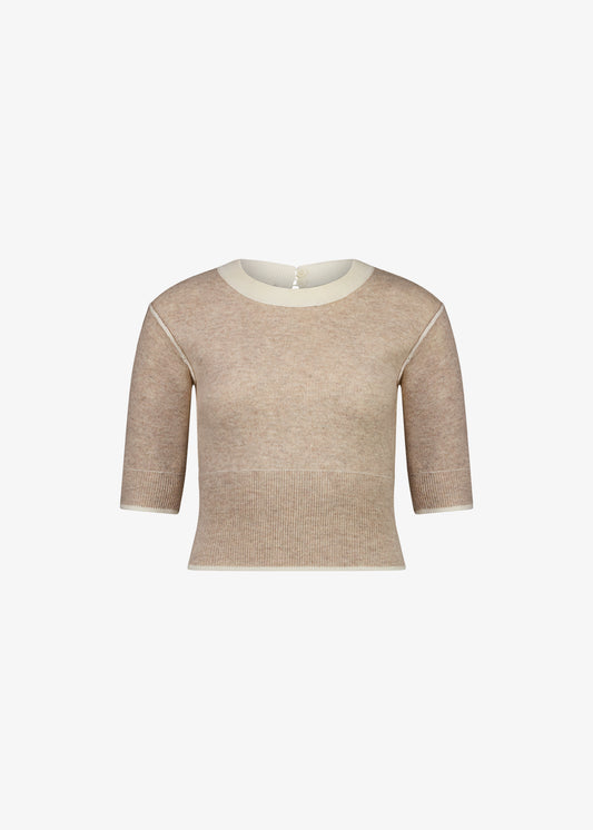 Daphne Knit Ivory & Beige