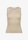 Basel Knit Tank Beige