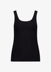 Pisa Knit Tank Black