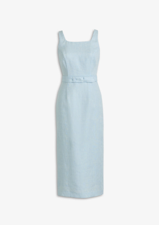 Terrazzo Tailored Dress Powder Blue
