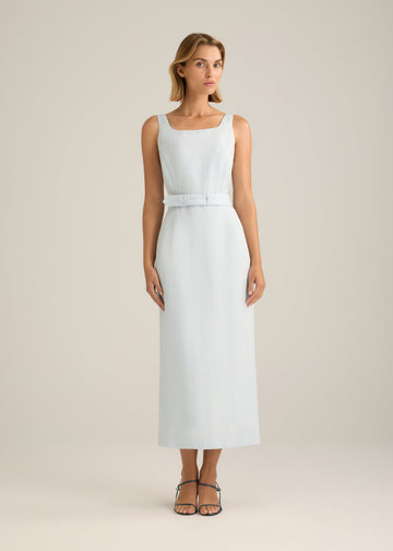 Terrazzo Tailored Dress Powder Blue