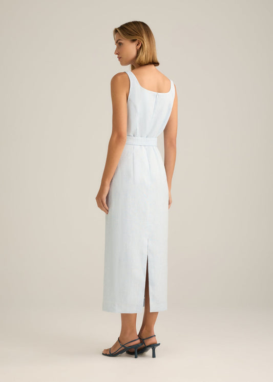 Terrazzo Tailored Dress Powder Blue