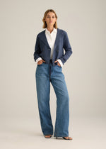 Pietro Knitted Blazer Denim Marle