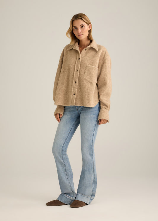 The Shacket Taupe Marle