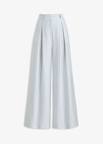 Murano Wide Leg Pant Ivory/Denim Stripe