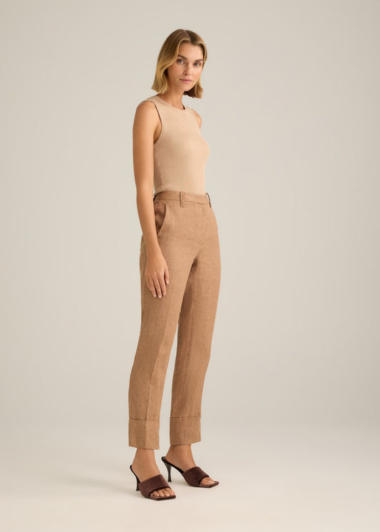Viktoriya Suit Pant Burnt Toffee