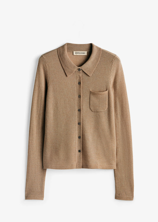 Dene Knit Shirt Sand Marle