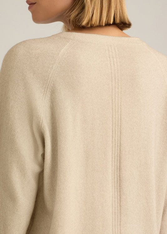 Crew Neck Cashmere Almond Spray