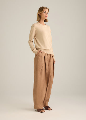 Gabriella Knit Top Wheat