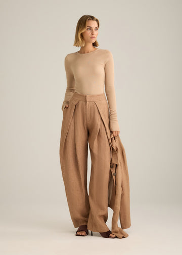 Basel Rib Long Sleeve Biscuit