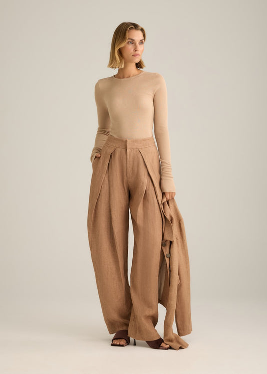 Basel Rib Long Sleeve Biscuit