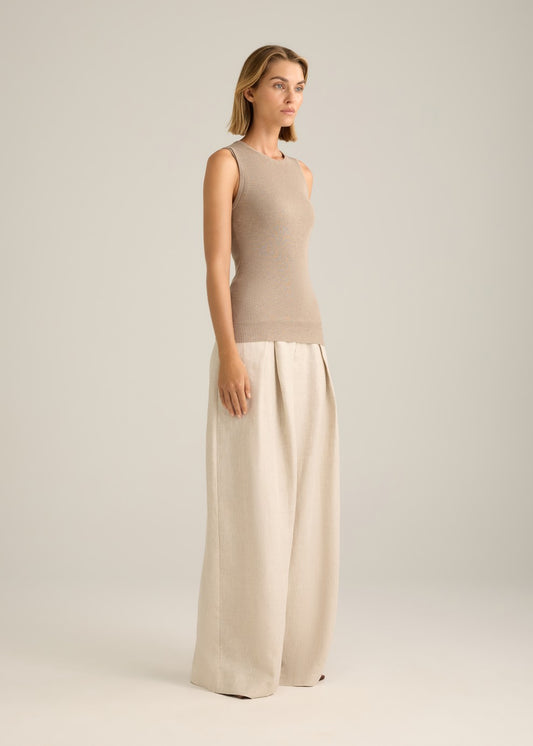 Basel Knit Tank Truffle