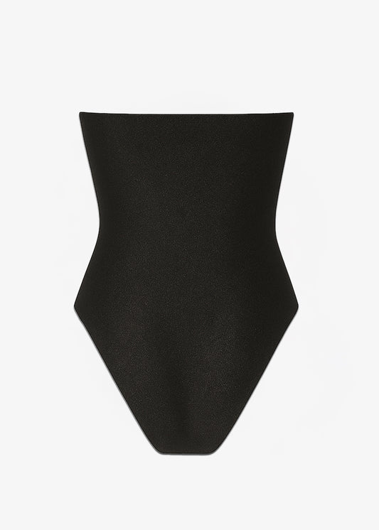 C Design Strapless Maillot Seppia Brown