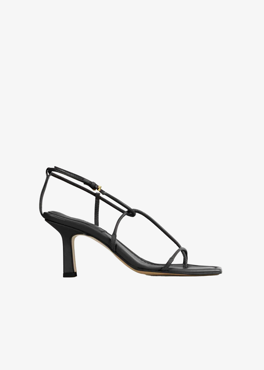 ESSEN Heeled Strappy Sandal Black