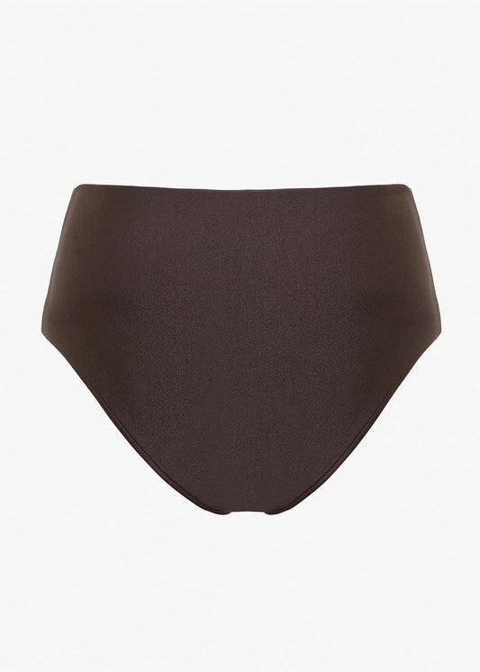 C Design High Waist Brief Seppia