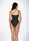 C Design Asymmetric Maillot Seppia Brown