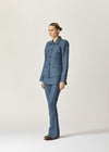 Cairo Jacket Blue Houndstooth