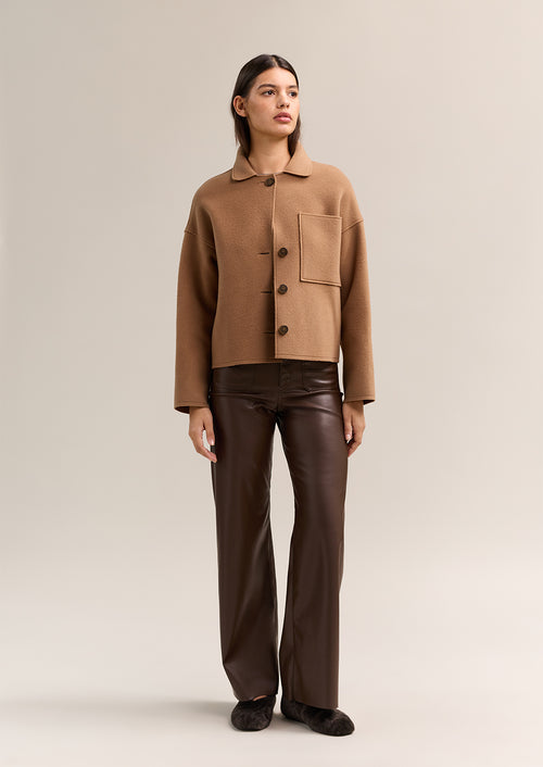 Gemma Wool Jacket Cognac