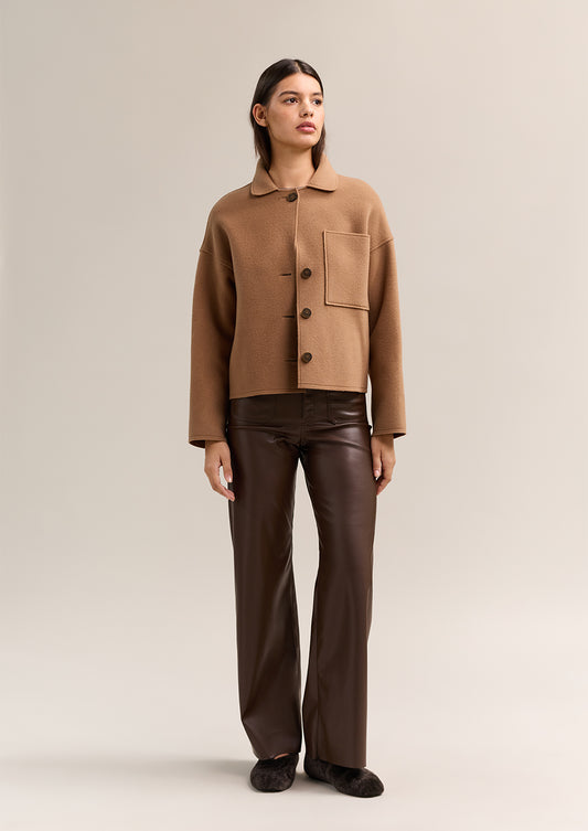 Gemma Wool Jacket Cognac