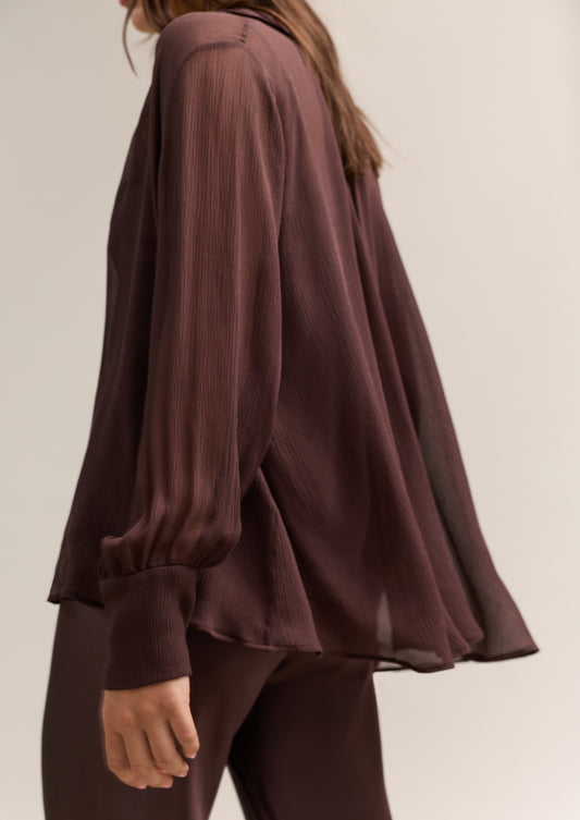 Chantelle Blouse Bitter Chocolate