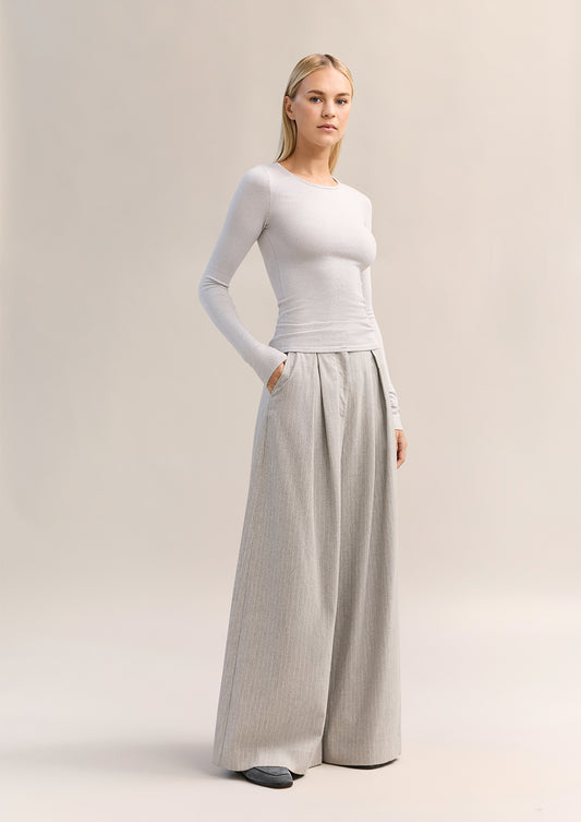 Basel Knit Top Silver