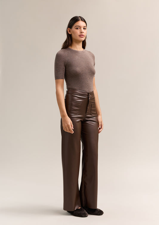 Patrick Pant Chocolate PU